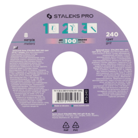 Staleks Vijl Rol 8m PRO ATS-240 refill 8m - 240 grit