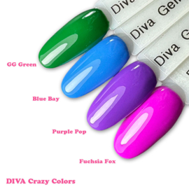 DIVA Gellak Crazy Colors GG Green - 10ml - Hema Free