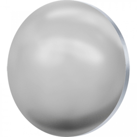Crystal Light Grey Pearl half rond