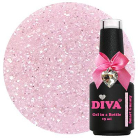 Diva Gel in a Bottle Nude Glitters Collectie + GRATIS Fine Liner