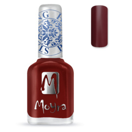 Moyra Stamping Nail Polish Burgundy Red sp03