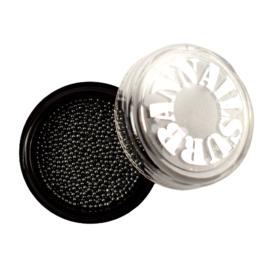 Caviar Beads Gun Metal Black Small - 1,0mm