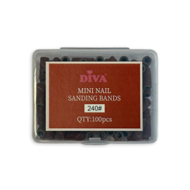 Mini Nail Sanding Bands for Small Mandrel Bit 3mm - 100 pcs - 240#
