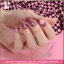Moyra Stamping Plaat 02 Fabric Texture