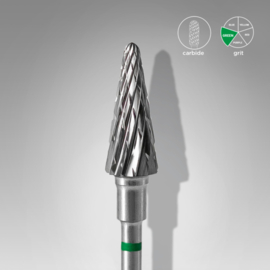Staleks Carbide Nagel Freesbit Pointy Cone Green 6.0mm (FT71G060/14)