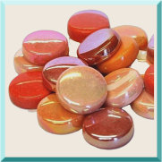 Mozaïektegeltjes Glas 20 mm Rond per 100 gram