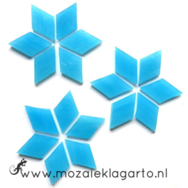 Wybertjes/Ruitjes 15x25 mm per 20 Aqua 059-2