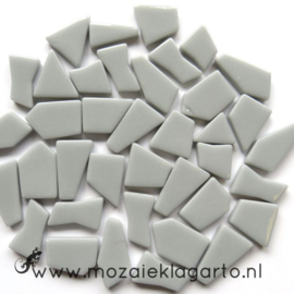 Mozaiek puzzelstukjes Glas 100 gram Lichtgrijs 043