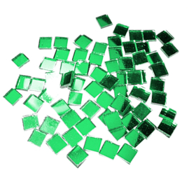 Spiegel tegeltjes 10x10 mm per 50 gram Groen 503