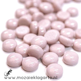 Glasdruppel Rond 12 mm per 50 gram Pastel Roze 009