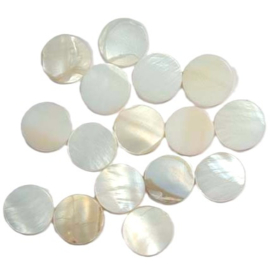 Parelmoer Mozaïektegeltjes rond 1 cm 1-1