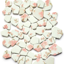 Keramiek Puzzel Tegels  Peach Blossom 250g