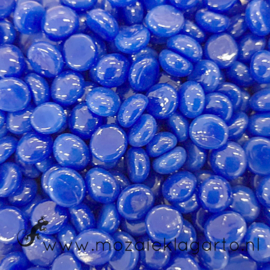 Glas Nugget Mini 9-13 mm Opaal 50 gram Blauw 4354