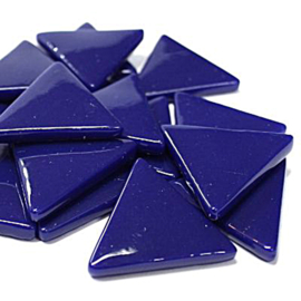 Glasmozaiek Driehoek 29 mm per 100 gram Donkerblauw 71