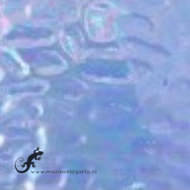 Glasplaat 19 x 20 cm Lichtblauw Gewelfd Iriserend CAG314i