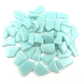 Mozaiek Puzzelstukjes Glas 100 gram Pastel Zeegroen 84