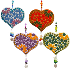 Mozaïekpakket  Suncatcher Hart Paars 57