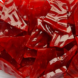 Gekleurde glasscherven Wispy Rood structuur CAG359ML W
