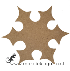 Ondergrond voor mozaiek MDF Sneeuwster 15x15 cm