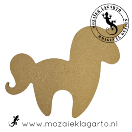 Ondergrond voor mozaiek MDF Eenhoorn 15x15 cm