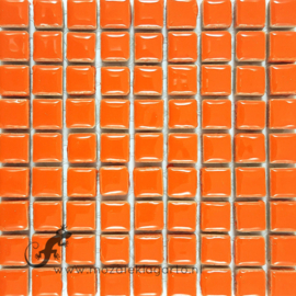 Keramiek tegel 10x10 mm per 81 Oranje 006