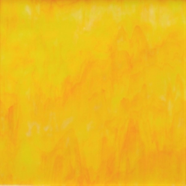 Glasplaat 20 x 20 cm Geel-Oranje Semi Translucent  Y168 st