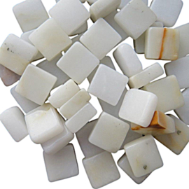 Mozaïek tegeltjes Marmer  1 x 1 cm per 50 gram Calacatta White 3003