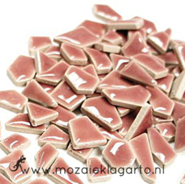 Keramiek Puzzelstukjes per 100 gram Roze 049