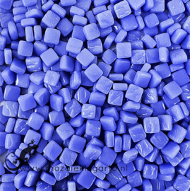 Mozaïek tegeltjes glas 8 x 8 mm Opaal per 50 gram Blauw 066
