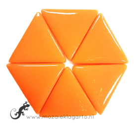 Glasmozaiek Driehoek 29 mm per 100 gram Oranje 104