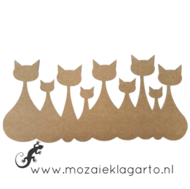 Ondergrond MDF Kattenfamilie XL 1293