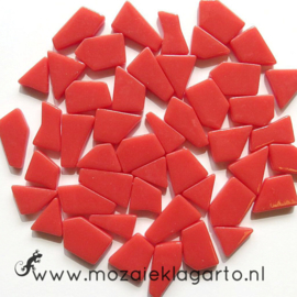 Mozaiek puzzelstukjes Glas 100 gram Oranjerood 106