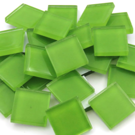 Crystal glastegels 2x2 cm 150 gram Lichtgroen 140
