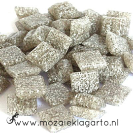 Basis   glastegeltjes 1 x 1 cm per 50 gram Grijs 007