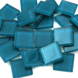 Crystal glastegels 2x2 cm 150 gram Donker Zeegroen 180