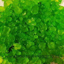Glas Brokjes/Split  Groen grof ca  200 gram 45011