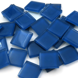 Crystal glastegels 2x2 cm 150 gram Indigo Blauw 88