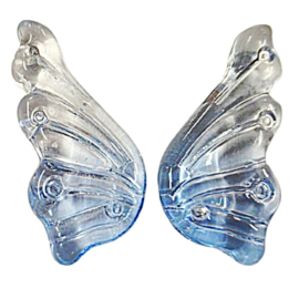 Vlindervleugels van Glas – Handgemaakt Lampwork (2 stuks)