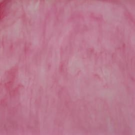 Glasplaat 20 x 20 cm Semi Translucent  Roze/Wit Y052st