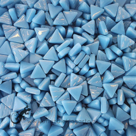 Glasmozaiek Driehoekjes 10 mm per 50 gram Helder Aqua 065