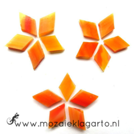 Wybertjes/Ruitjes 10x17 mm per 40 Oranje/Geel 071-1