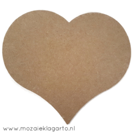 Ondergrond voor mozaiek  MDF Hart 26 cm