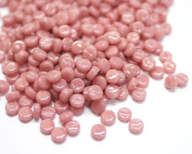 Glastegel Rond 8 mm per 50 gram Roze 035