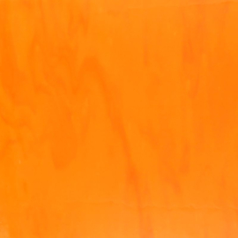Glasplaat 19 x 20 cm Warm Licht Oranje Semi Translucent CAG166-1st