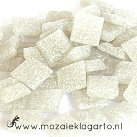 Basis  glastegeltjes 1 x 1 cm per 50 gram Lichtgrijs 005