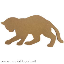 Ondergrond voor mozaïek MDF Poes 15 cm