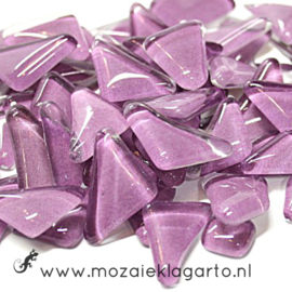 Mozaiek puzzelstukjes Soft Glas 100 gram Lila 005