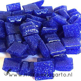 Basis  glastegeltjes 1 x 1 cm per 50 gram Kobaltblauw 020