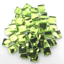 Spiegel tegeltjes 10x10 mm per 50 gram Groen 505