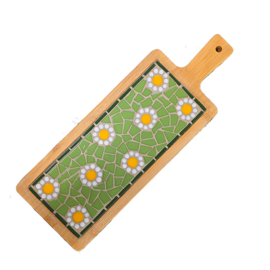 Mozaïek DIY Pakket – Borrelplank Zonnebloem of Madelief 14A